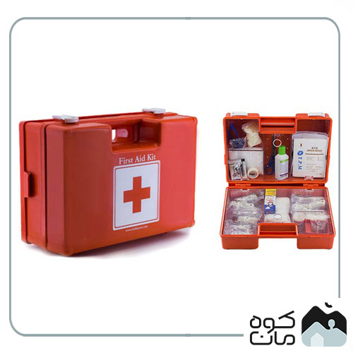 First aid box and its contents