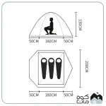 چادرکمپینگ 3 نفره کله گاوی جیلو مدل K-2003