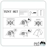 چادرکمپینگ 3 نفره کله گاوی جیلو مدل K2021-B