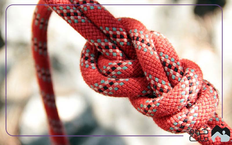 Knot of climbing rope 3