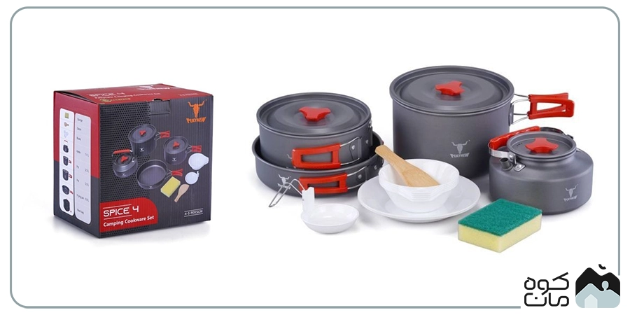 ست ظروف 4-5 نفره کله گاوی مدل PEKYNEW SPICE 4