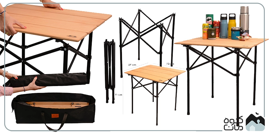 میز کمپینگ هپی کمپ کد 46852 سایز S میز کمپینگ هپی کمپ کد 46852 سایز S