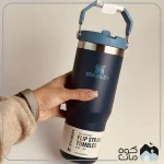 تراول ماگ نی دار استنلی مدل FLIP STRAW TUMBLER حجم 880 میلی لیتر