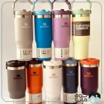 تراول ماگ نی دار استنلی مدل FLIP STRAW TUMBLER حجم 880 میلی لیتر
