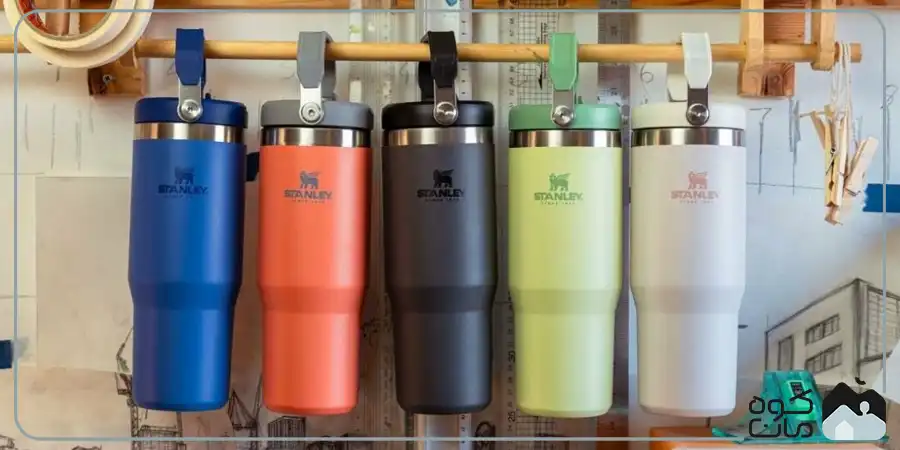 تراول ماگ نی دار استنلی مدل FLIP STRAW TUMBLER حجم 880 میلی لیتر