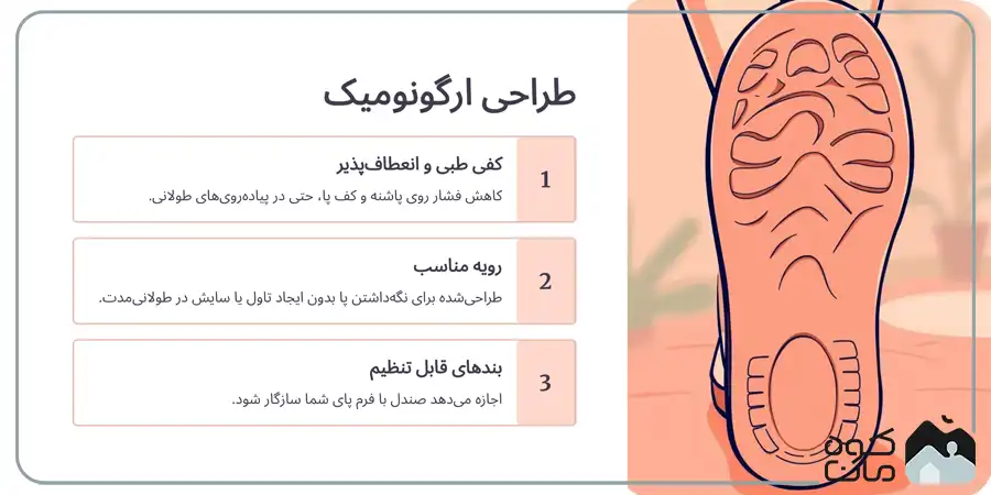 طراحی ارگونومیک صندل کوهنوردی و طبیعت گردی