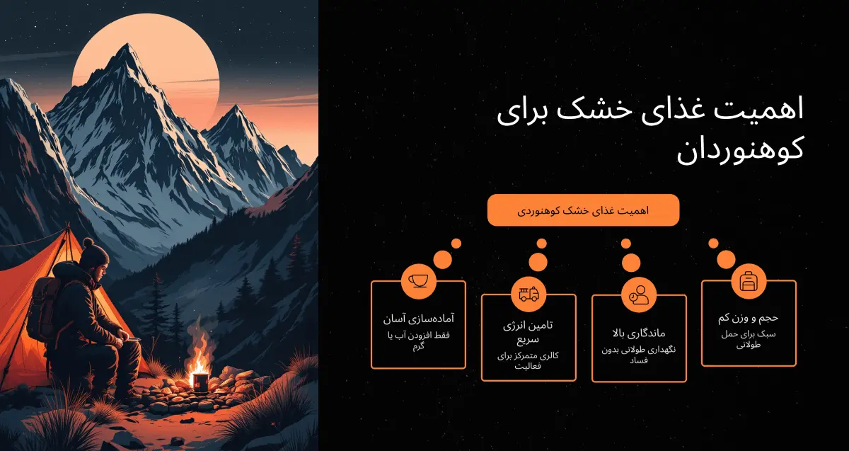اهمیت غذای خشک کوهنوردی