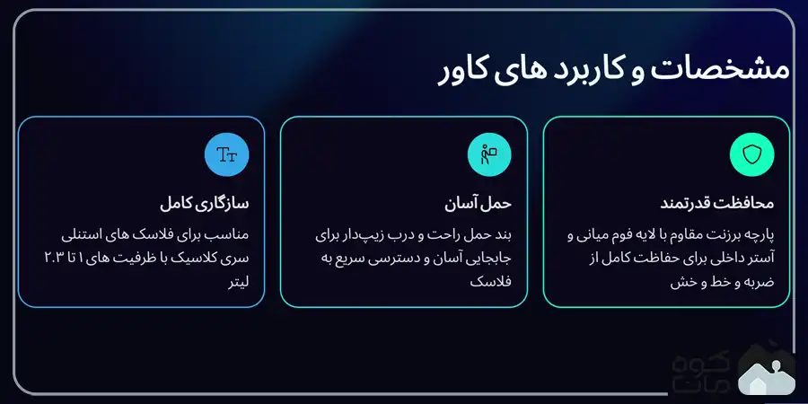 کاور فلاسک انیکس مدل استنلی سری STANLEY CLASSIC کاور فلاسک انیکس مدل استنلی سری STANLEY CLASSIC