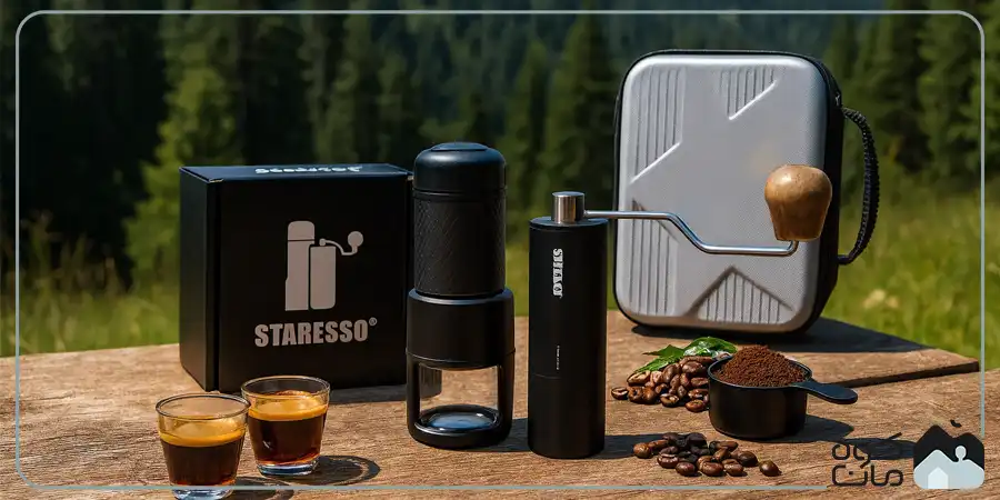 Starso Espresso Maker and Coffee Grinder Set CLASSIC CAMBO Model 8