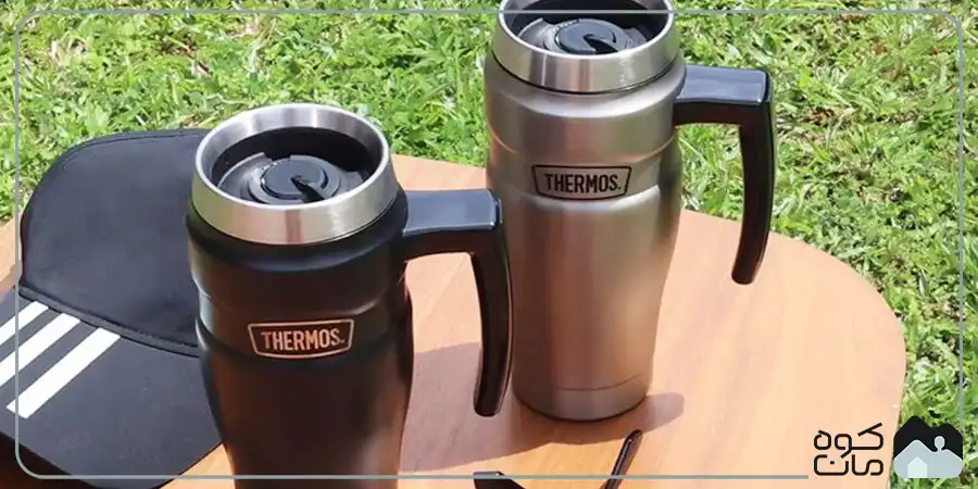 ماگ دسته دار ترموس مدل KING TUMBLER گنجایش 470 میلی لیتر