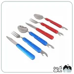 مجموعه قاشق و چنگال سفری سری رنگی مجموعه 3 عددی