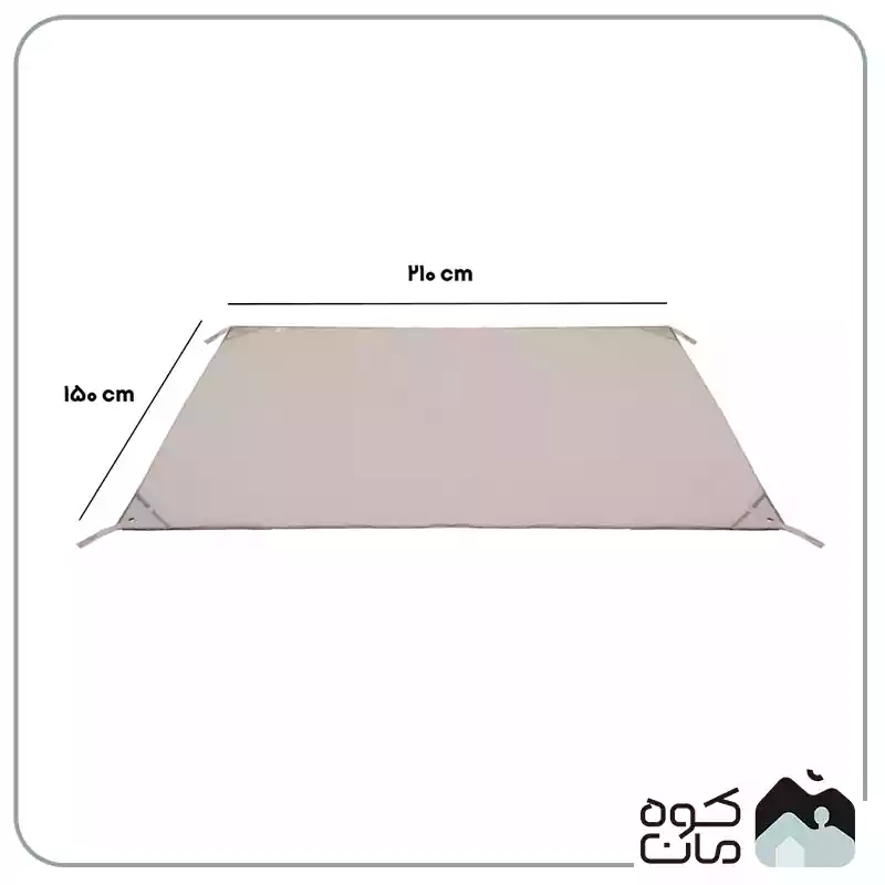 ابعاد زیرانداز چادر هپی کمپ مدل HIDRO MAT کد 46860 سایز S