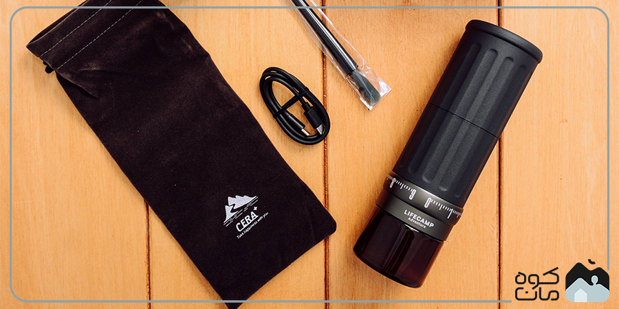 آسیاب قهوه شارژی لایف کمپ مدل CGE01